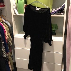 dvf velvet mini dress